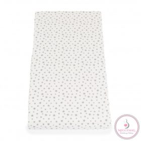   CLASSICO szivacsmatrac 9cm 120x60cm textil huzat FEHÉR csillagos