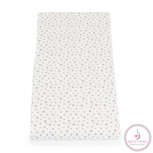 CLASSICO szivacsmatrac 9cm 120x60cm textil huzat FEHÉR csillagos