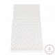 CLASSICO szivacsmatrac 9cm 120x60cm textil huzat FEHÉR csillagos