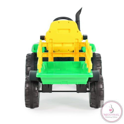 MONI BO Rancher elektromos traktor utánfutóval zöld