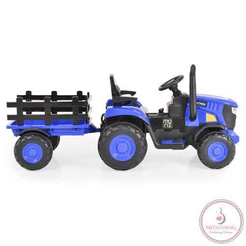 MONI BO Rancher elektromos traktor utánfutóval kék