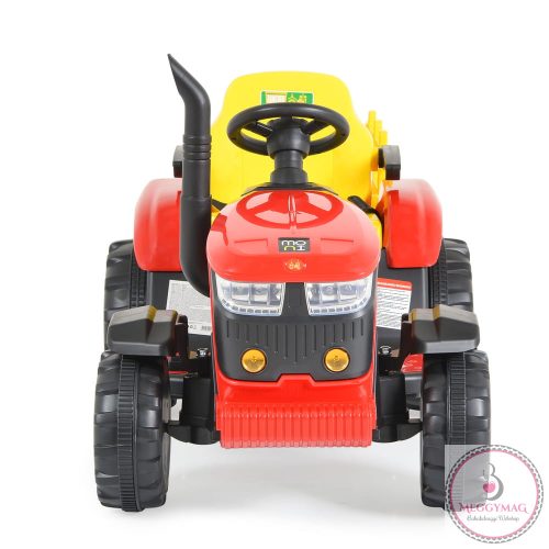 MONI BO Rancher elektromos traktor utánfutóval piros/sárga