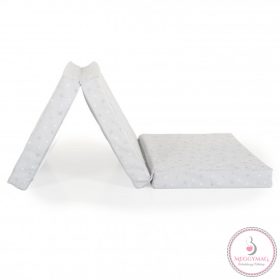   MIRAGE összecsukható 6cm szivacsmatrac textil huzat 120x60cm SZÜRKE