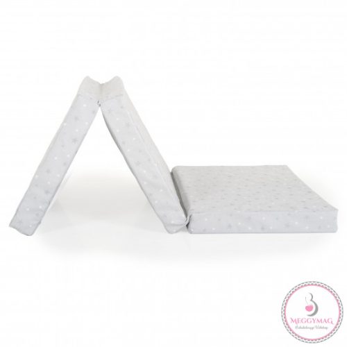 MIRAGE összecsukható 6cm szivacsmatrac textil huzat 120x60cm SZÜRKE