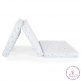   MIRAGE összecsukható 6cm szivacsmatrac textil huzat 120x60cm KÉK