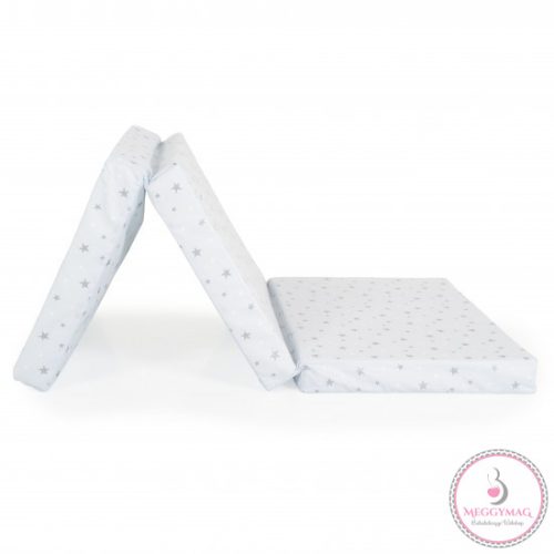 MIRAGE összecsukható 6cm szivacsmatrac textil huzat 120x60cm KÉK