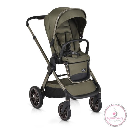 iCLICK Babakocsi 2in1 szett 22kg, aluminium váz, fordítható ülés, autom. csukható ZÖLD