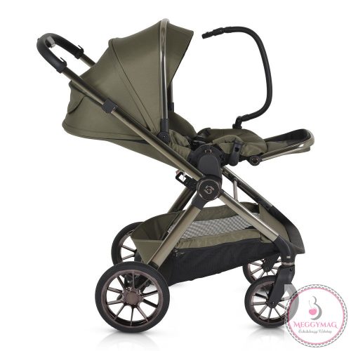 iCLICK Babakocsi 2in1 szett 22kg, aluminium váz, fordítható ülés, autom. csukható ZÖLD
