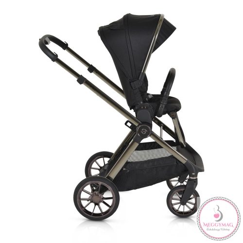 iCLICK Babakocsi 2in1 szett 22kg, aluminium váz, fordítható ülés, autom. csukható FEKETE
