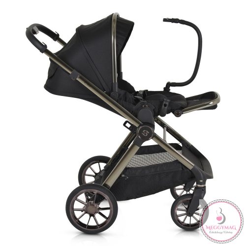 iCLICK Babakocsi 2in1 szett 22kg, aluminium váz, fordítható ülés, autom. csukható FEKETE
