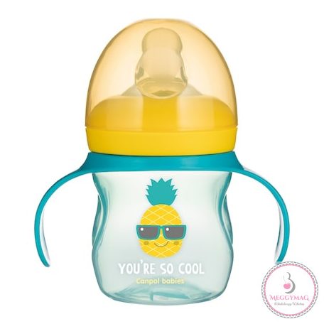 Edzőpalack "So Cool", Canpol babies®, 150 ml, sárga