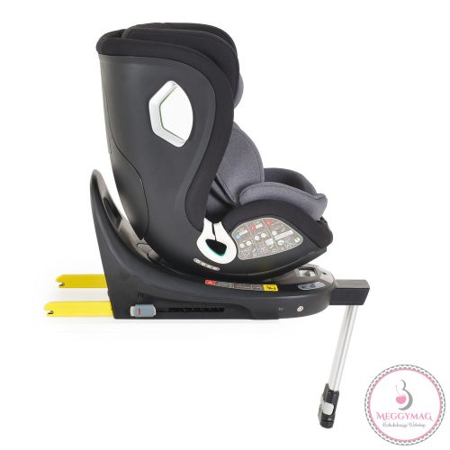 I-SMART autós ülés 40-150cm, I-SIZE támasztóláb, oldalvédelem, ISOFIX, okosgomb SZÜRKE