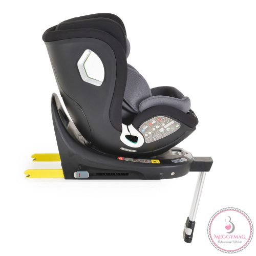 I-SMART autós ülés 40-150cm, I-SIZE támasztóláb, oldalvédelem, ISOFIX, okosgomb SZÜRKE