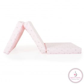   MIRAGE összecsukható 6cm szivacsmatrac textil huzat 120x60cm RÓZSASZÍN