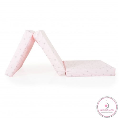 MIRAGE összecsukható 6cm szivacsmatrac textil huzat 120x60cm RÓZSASZÍN