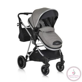   Kali babakocsi 2in1 lapra csukható, megfordítható+táska szürke