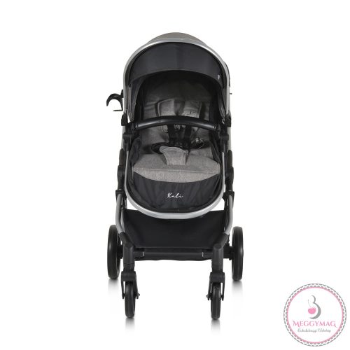Kali babakocsi 2in1 lapra csukható, megfordítható+táska szürke