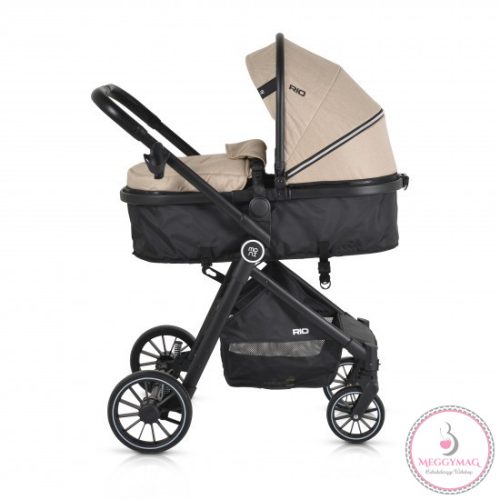 RIO babakocsi 2in1 lapra csukható 22 kg BÉZS/KHAKI