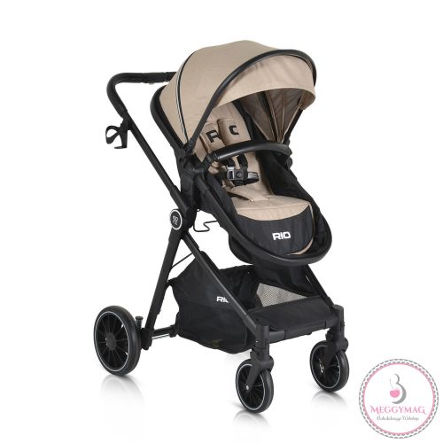 RIO babakocsi 2in1 lapra csukható 22 kg BÉZS/KHAKI