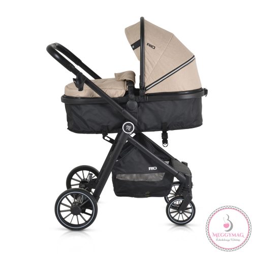 RIO babakocsi 2in1 lapra csukható 22 kg BÉZS/KHAKI