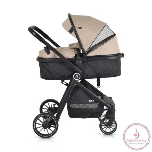 RIO babakocsi 2in1 lapra csukható 22 kg BÉZS/KHAKI