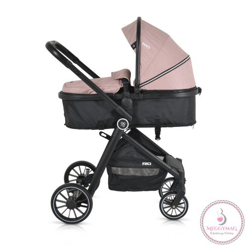 Rio babakocsi 2in1 lapra csukható 22 kg pink