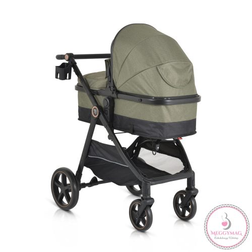 Tokyo babakocsi lapra csukható 22 kg 2in1 zöld