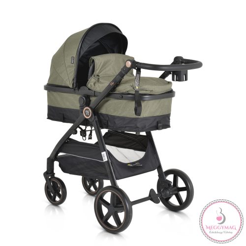 Tokyo babakocsi lapra csukható 22 kg 2in1 zöld