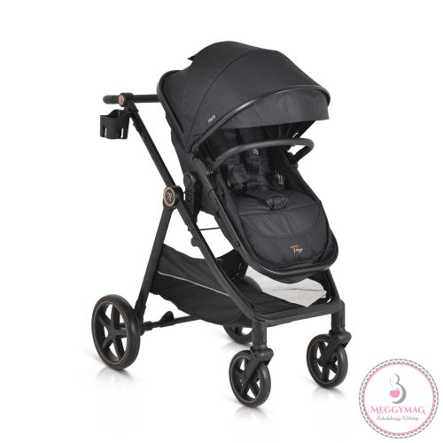 Tokyo babakocsi lapra csukható 22 kg 2in1 fekete