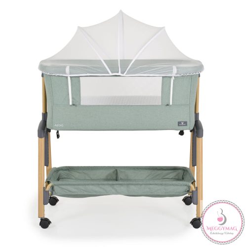 ADORO babaöböl szúnyoghálóval, 7 poz. dönthető, kerekes,+tároló ZÖLD
