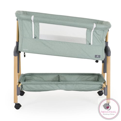 ADORO babaöböl szúnyoghálóval, 7 poz. dönthető, kerekes,+tároló ZÖLD