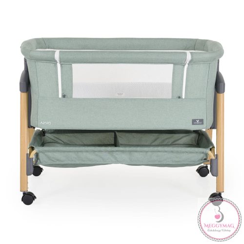 ADORO babaöböl szúnyoghálóval, 7 poz. dönthető, kerekes,+tároló ZÖLD