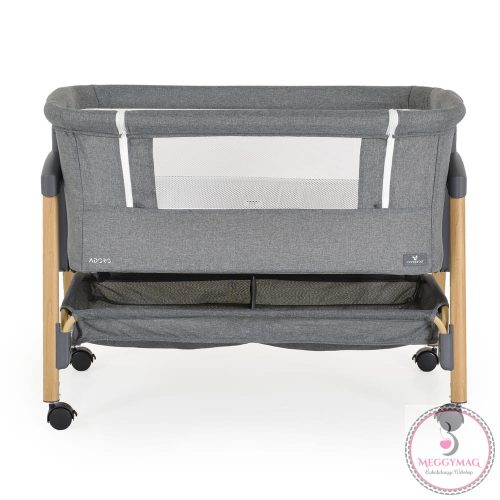 ADORO babaöböl szúnyoghálóval, 7 poz. dönthető, kerekes,+tároló SZÜRKE