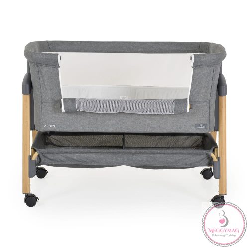 ADORO babaöböl szúnyoghálóval, 7 poz. dönthető, kerekes,+tároló SZÜRKE