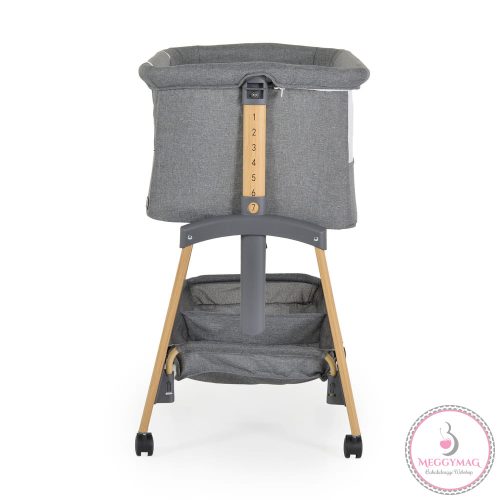 ADORO babaöböl szúnyoghálóval, 7 poz. dönthető, kerekes,+tároló SZÜRKE