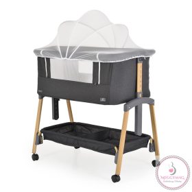   ADORO babaöböl szúnyoghálóval, 7 poz. dönthető, kerekes,+tároló FEKETE