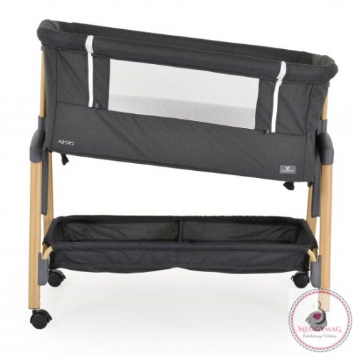 ADORO babaöböl szúnyoghálóval, 7 poz. dönthető, kerekes,+tároló FEKETE