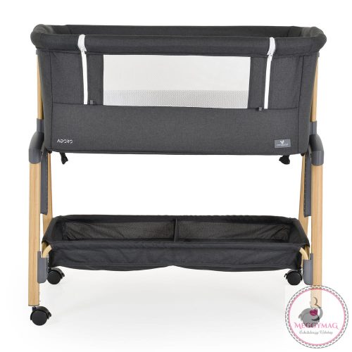 ADORO babaöböl szúnyoghálóval, 7 poz. dönthető, kerekes,+tároló FEKETE