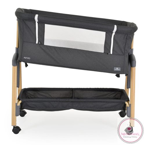 ADORO babaöböl szúnyoghálóval, 7 poz. dönthető, kerekes,+tároló FEKETE