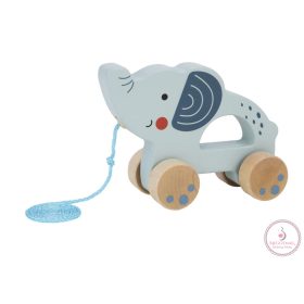 TOOKY Toy fa húzható elefánt, KÉSZLETEN A BOLTBAN!