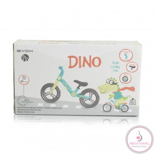 DINO futóbicikli ZÖLD, KÉSZLETEN A BOLTBAN!