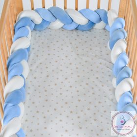   Braidy fonott fejvédő 180 cm kék/fehér, KÉSZLETEN A BOLTBAN!