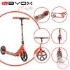 MONSTER roller 2 nagy kerekű, acélváz, 100 kg, 84-97cm-ig állítható PIROS