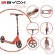MONSTER roller 2 nagy kerekű, acélváz, 100 kg, 84-97cm-ig állítható PIROS