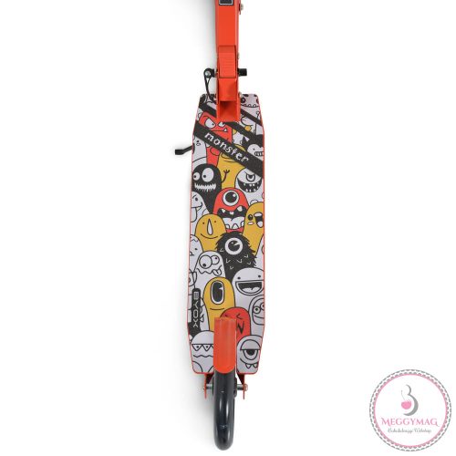 MONSTER roller 2 nagy kerekű, acélváz, 100 kg, 84-97cm-ig állítható PIROS