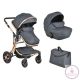 Polly 2 in1 babakocsi SZETT:sport+mózes+kistáska 107985 FEKETE