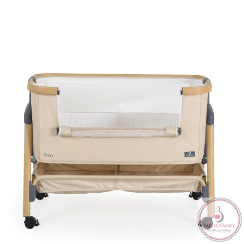 AMO babaöböl, 7 poziciós,szúnyoghálóval, tároló kosárral BÉZS