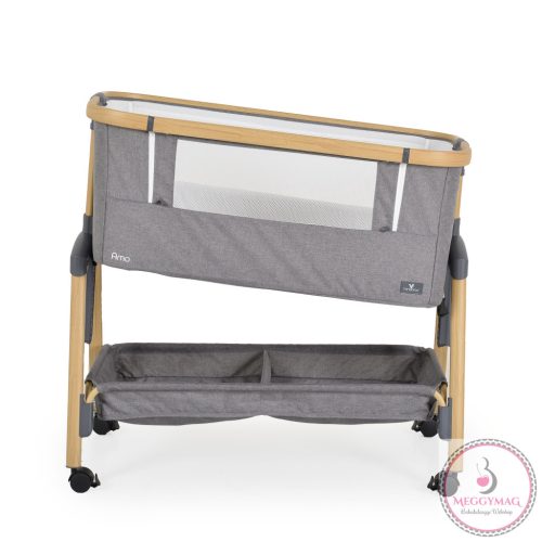 AMO babaöböl, 7 poziciós,szúnyoghálóval, tároló kosárral V.SZÜRKE