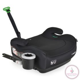   I-SWIFT ülésemelő pohártartóval 125-150cm I-SIZE és ISOFIX FEKETE