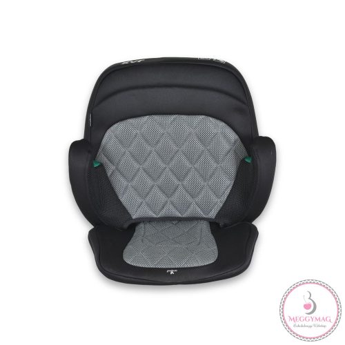 JAX autós ülésmagasító háttámlával 125-150cm rögzítő hevederrel, ISOFIX SZÜRKE